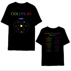 Coldplay Solar System 2025 World Tour 2-sided Shirt Coldplay Solar System 2025 World Tour 2-sided Shirt