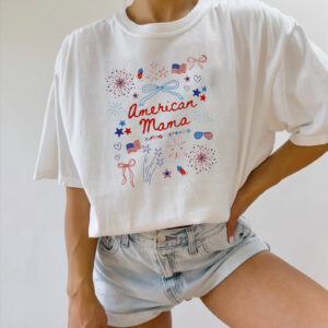 Coquette Bow American Mama Shirt Coquette Bow American Mama Shirt