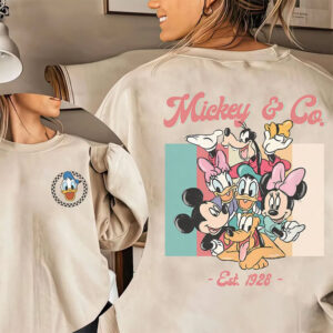 Custom Characters Mickey And Co Est 1928 Vintage Tee 1