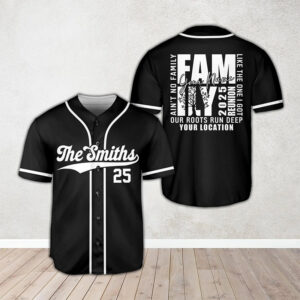 Custom Family Reunion Baseball Jersey Custom Family Reunion Baseball Jersey