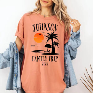 Custom Family Trip 2025 Beach Vacation Comfort Colors T shirt 3