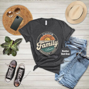 Custom Family Vacation 2025 Beach Sunset Comfort Colors T-shirt Custom Family Vacation 2025 Beach Sunset Comfort Colors T-shirt