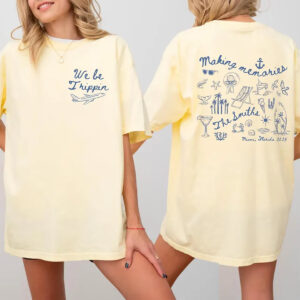 Custom Family Vacation 2025 We Be Trippin Comfort Colors T shirt 3