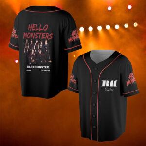 Custom Hello Monster World Tour Baseball Jersey 2