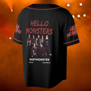Custom Hello Monster World Tour Baseball Jersey Custom Hello Monster World Tour Baseball Jersey