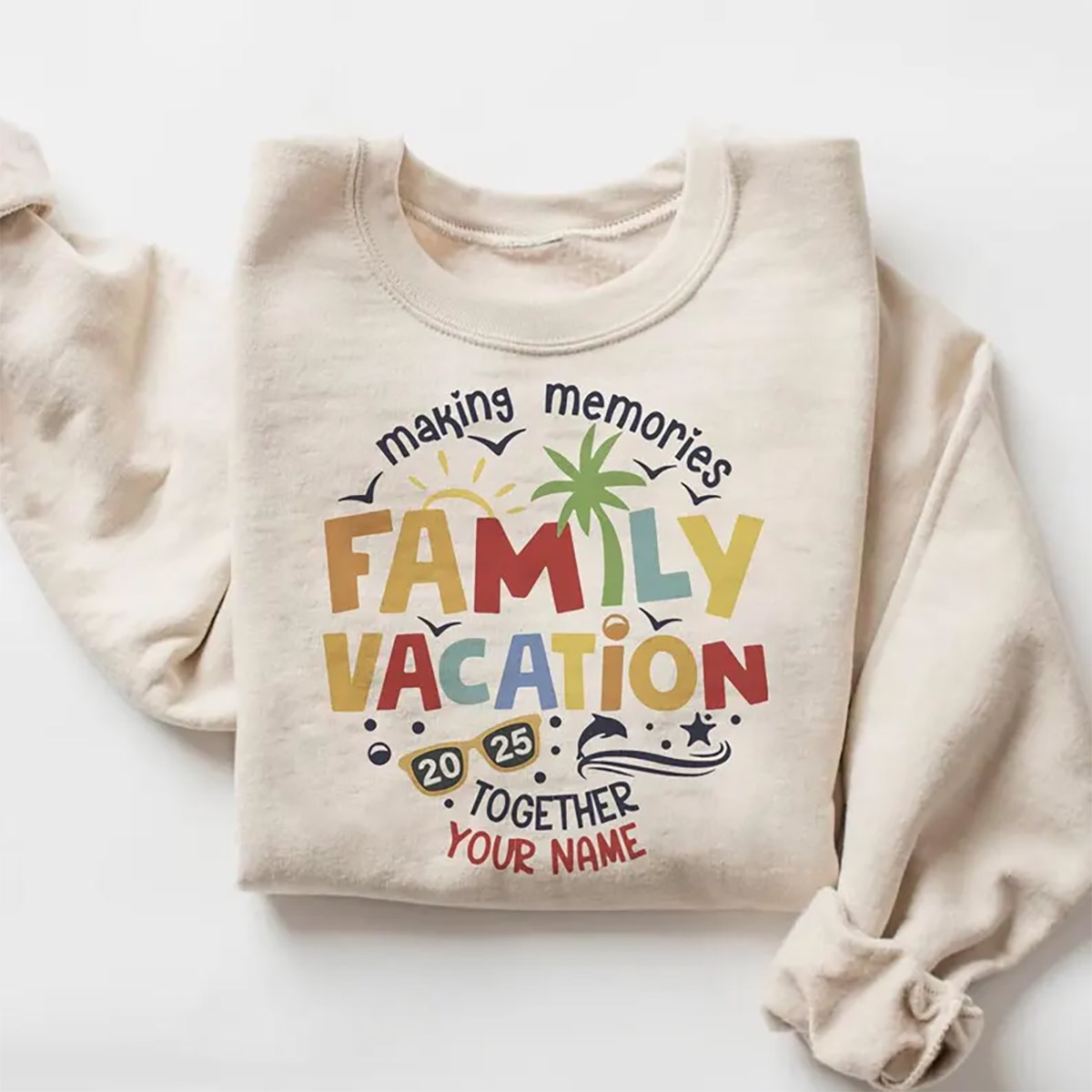 Custom Name Making Memories Together Family Vacation 2025 Tee Custom Name Making Memories Together Family Vacation 2025 Tee