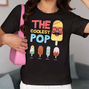 Custom The Coolest Pop Ice Cream Dad T shirt 3