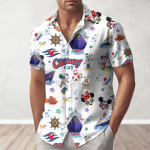 Disney Cruise Mickey Mouse Crew Hawaiian Shirt 3