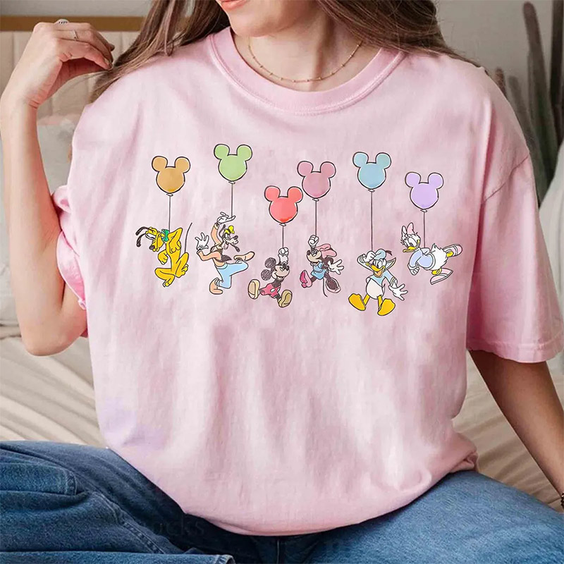 Disney Mickey And Friends Balloon Comfort Color Tee Disney Mickey And Friends Balloon Comfort Color Tee