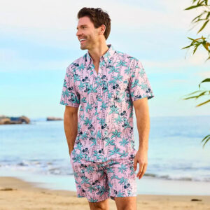Disney Mickey Mouse On Beach Vacation Hawaiian Shirt