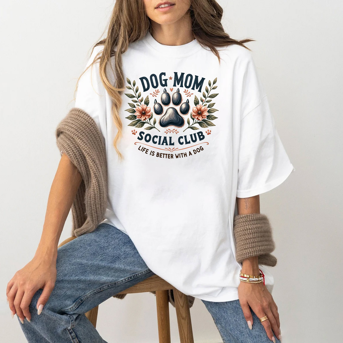 Dog Mom Social Club Comfort Colors Tee Dog Mom Social Club Comfort Colors Tee