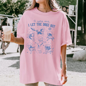Dogs in Space, Funny Dog Comfort Color Tee 1
