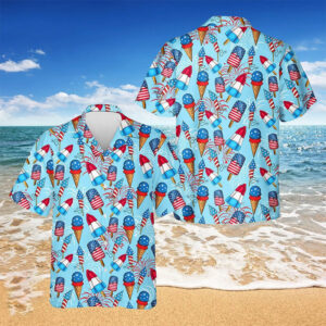 Fireworks Ice Cream 4th Of July Hawaii Shirt Fireworks Ice Cream 4th Of July Hawaii Shirt