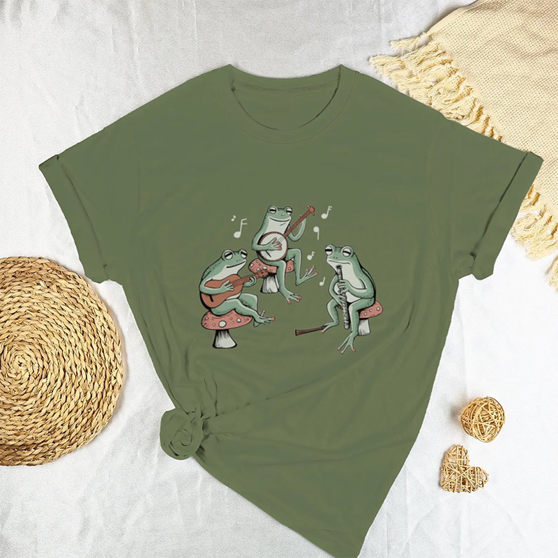 Frog Musicians Cute Frog Comfort Colors Tee Frog Musicians Cute Frog Comfort Colors Tee