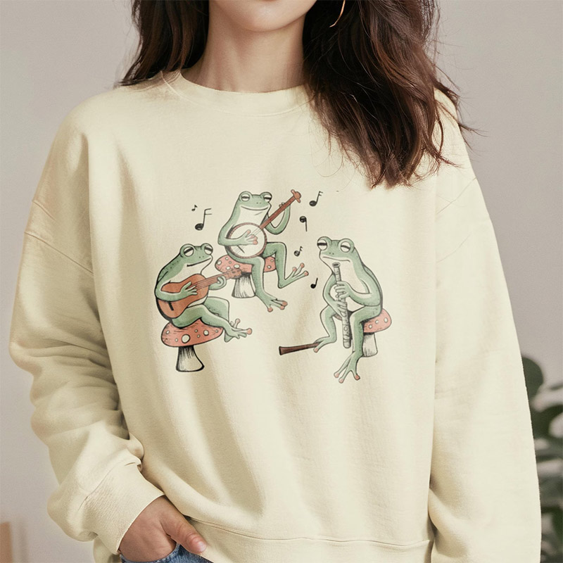 Frog Musicians Cute Frog Comfort Colors Tee Frog Musicians Cute Frog Comfort Colors Tee