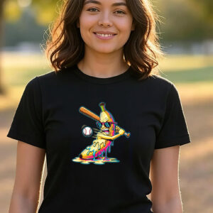Funny Banana Swinging Baseball T shirt 3