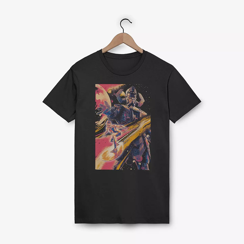 Galactus And Silver Surfer The Fantastic 4 Comic T-shirt Galactus And Silver Surfer The Fantastic 4 Comic T-shirt