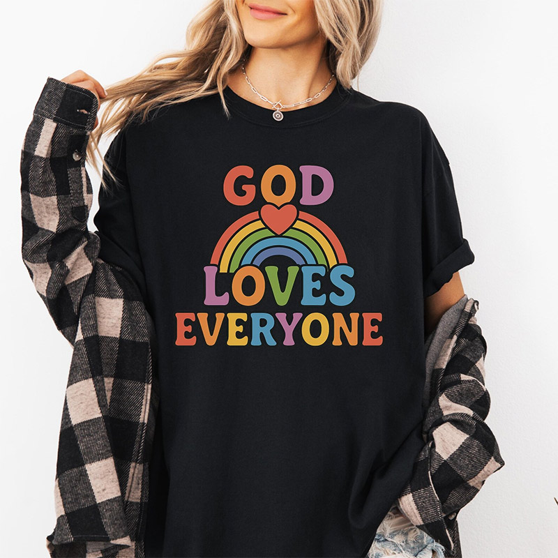 God Loves Everyone Rainbow Faith And Love LGBTQ Shirt God Loves Everyone Rainbow Faith And Love LGBTQ Shirt