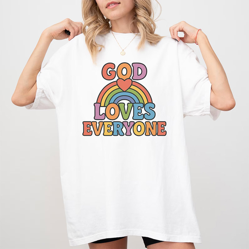 God Loves Everyone Rainbow Faith And Love LGBTQ Shirt God Loves Everyone Rainbow Faith And Love LGBTQ Shirt