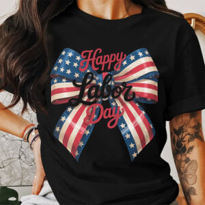 Happy Labor Day Love The American Flag Tee