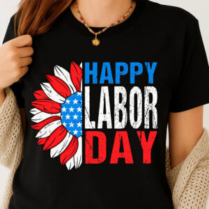 Happy Labor Day With The American Flag Shirt 1