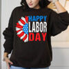 Happy Labor Day With The American Flag Shirt