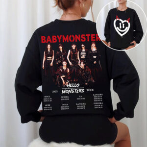 Hello Monster World Tour 2025 2 sided Shirt 2