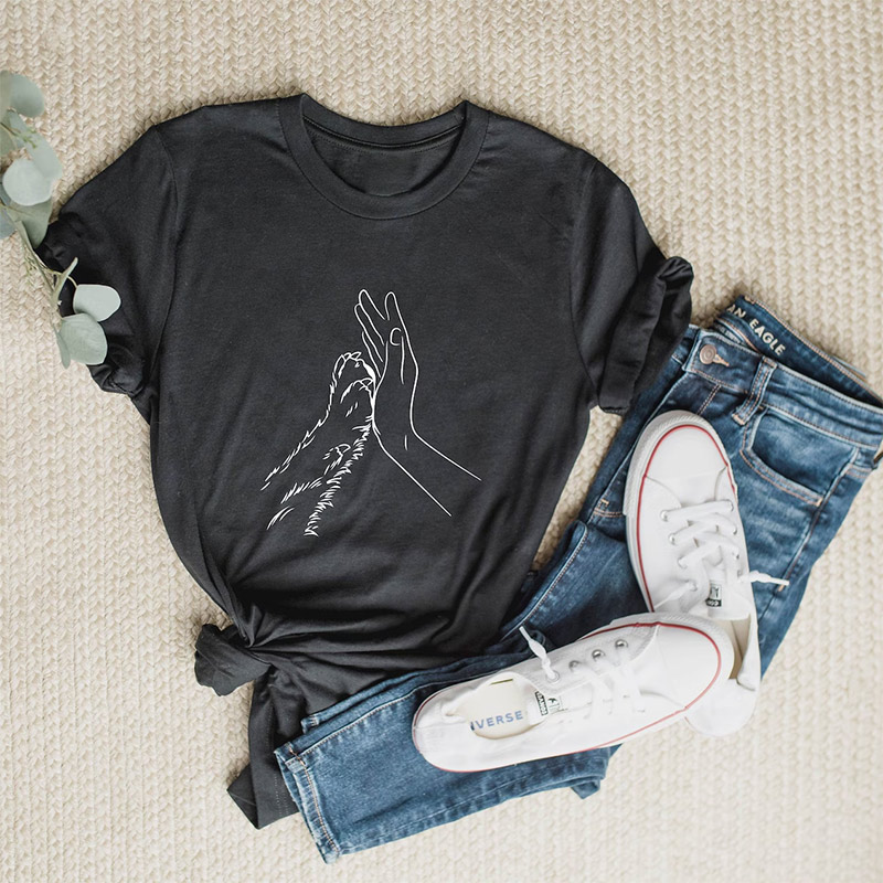 Human Hand And Paw Pet Lover Shirt Human Hand And Paw Pet Lover Shirt