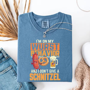 I Don't Give A Schnitzel Funny germania oktoberfest Comfort Colors T shirt 3