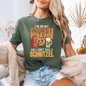 I Don't Give A Schnitzel Funny germania oktoberfest Comfort Colors T shirt