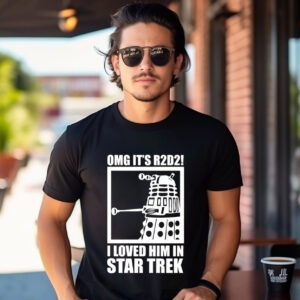 I Love Him On Star Trek R2D2 Funny Star Wars Tee 3