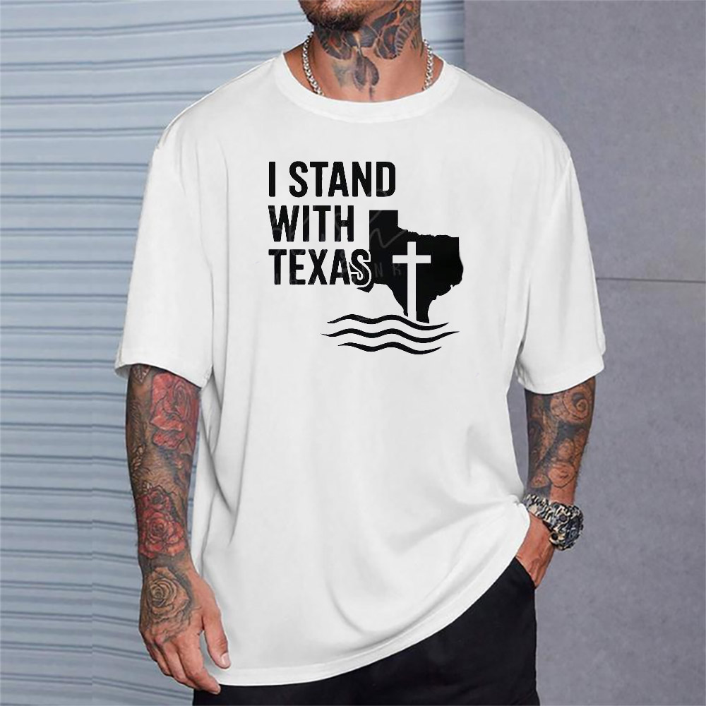 I Stand With Texas Flood Cross Shirt I Stand With Texas Flood Cross Shirt