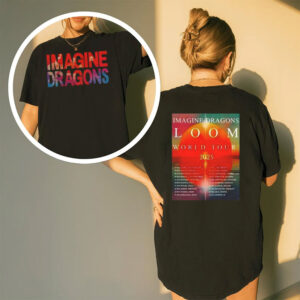 Imagine Dragons Loom World Tour 2025 2 sided T shirt