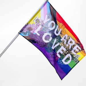 LGBTQ ‘You Are Loved’ Pride Flag LGBTQ ‘You Are Loved’ Pride Flag
