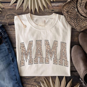 Leopard Mama, Gift For Mom Comfort Colors Tee 2