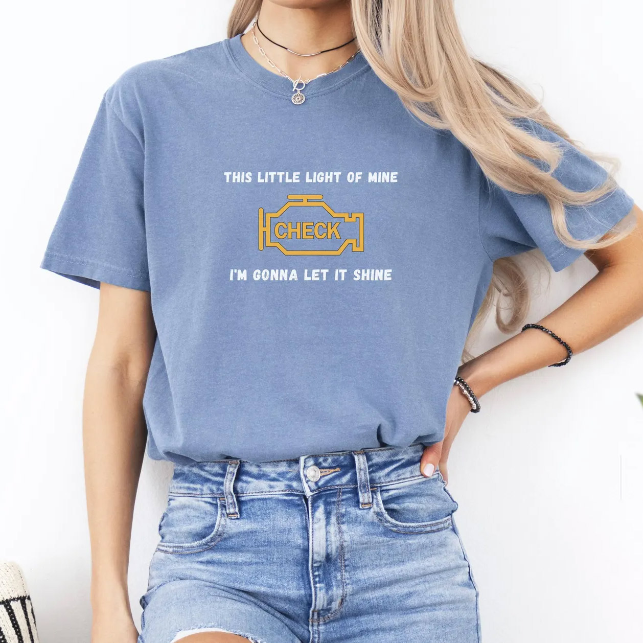 Let It Shine Mechanic Dad Comfort Colors Tee Let It Shine Mechanic Dad Comfort Colors Tee