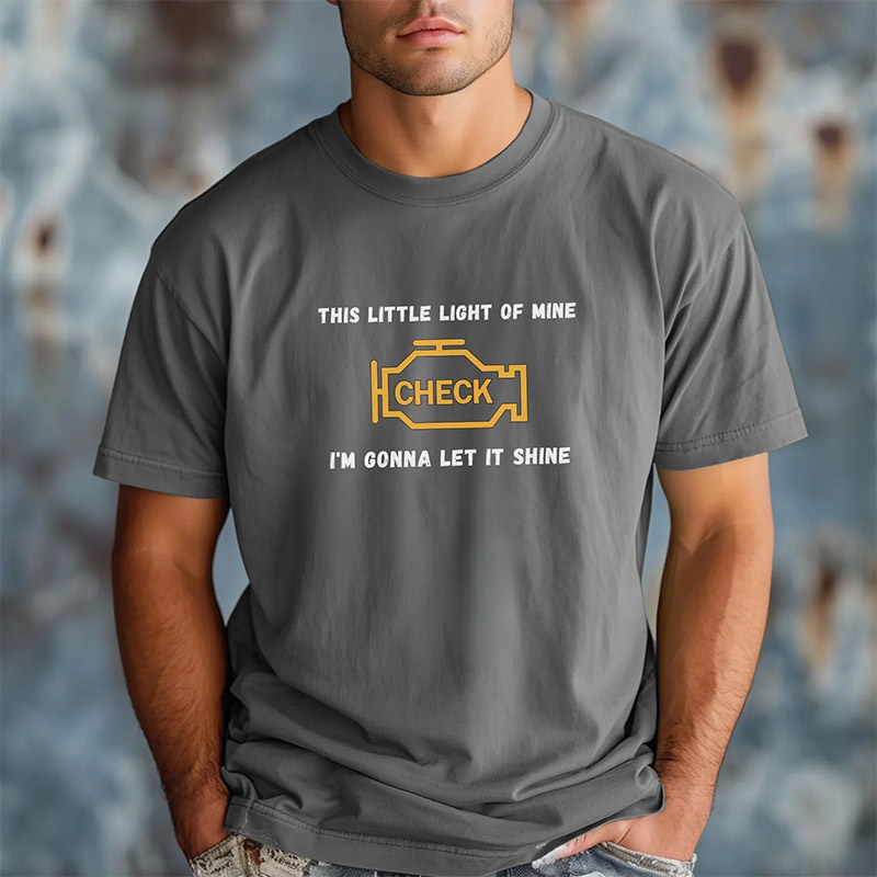 Let It Shine Mechanic Dad Comfort Colors Tee Let It Shine Mechanic Dad Comfort Colors Tee