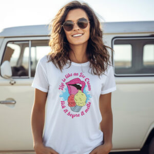 Lick It Before It Melts Funny Ice Cream Shirt Lick It Before It Melts Funny Ice Cream Shirt