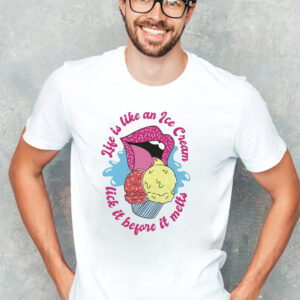 Lick It Before It Melts Funny ice cream shirt 3
