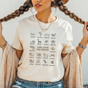 Look After Our Friends Animals Friend Tee