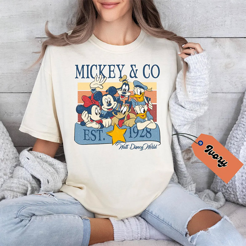 Mickey & Co 1928 Vintage Walt Disney World Comfort Colors T-shirt