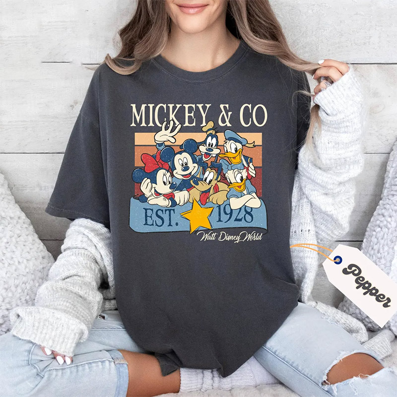Mickey & Co 1928 Vintage Walt Disney World Comfort Colors T-shirt