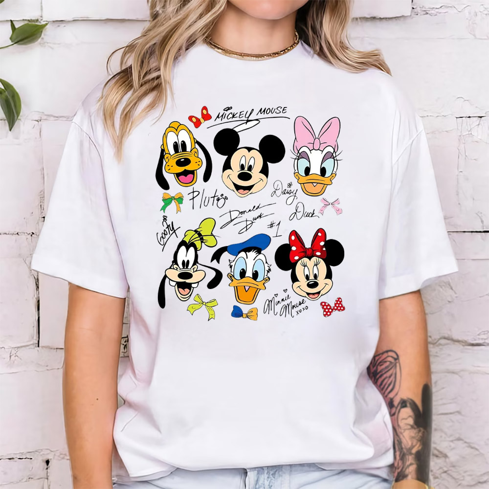 Mickey And Friends Disney Signatures T-shirt Mickey And Friends Disney Signatures T-shirt
