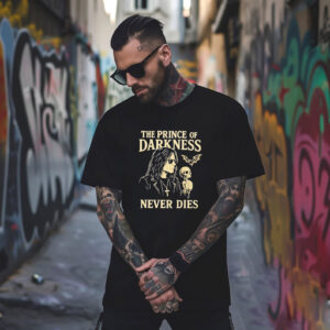 Ozzy Osbourne The Prince Of Darkness Never Dies Memorial T shirt 3