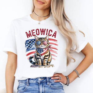 Patriotic Meowica Cat Shirt 1
