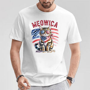 Patriotic Meowica Cat Shirt 2