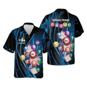 Personalized Bingo Team Bingo Players Hawaiian Shirt No. 3 Personalized Bingo Team Bingo Players Hawaiian Shirt No. 3