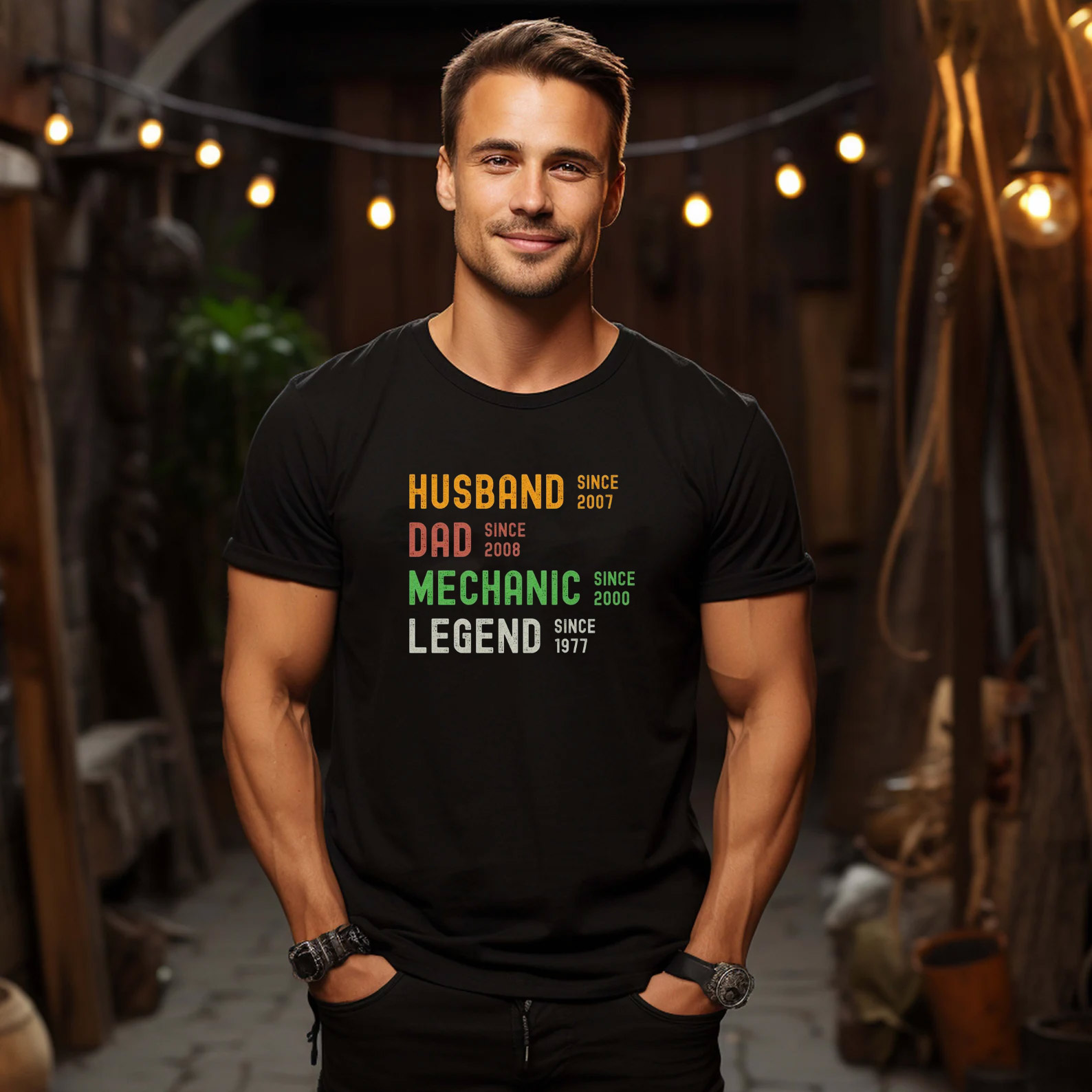 Personalized Husband Dad Mechanic Legend T-shirt Personalized Husband Dad Mechanic Legend T-shirt