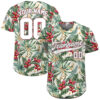 Personalized Tropical Summer Vacation Baseball Jersey No. 4