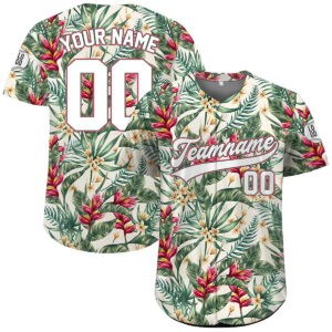 Personalized Tropical Summer Vacation Baseball Jersey No. 4 Personalized Tropical Summer Vacation Baseball Jersey No. 4